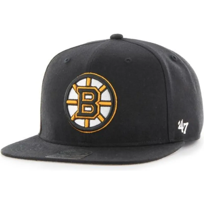 kasketter-flad-sort-snapback-fra-boston-bruins-nhl-af-47-brand
