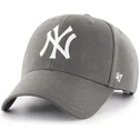 kasketter-buet-gra-justerbar-rem-piedra-fra-new-york-yankees-mlb-af-47-brand