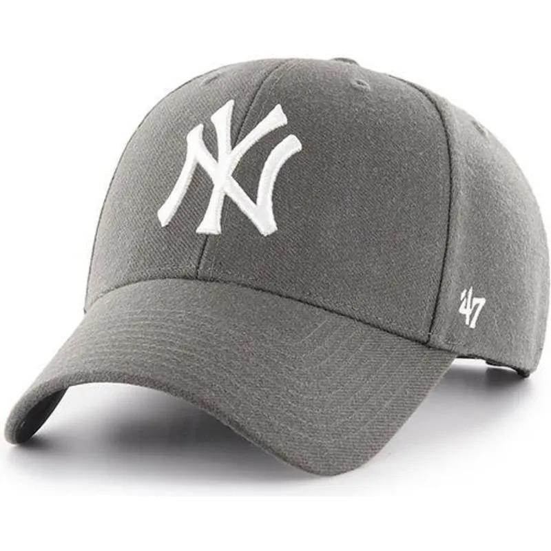 kasketter-buet-gra-justerbar-rem-piedra-fra-new-york-yankees-mlb-af-47-brand kasketter-buet-gra-justerbar-rem-piedra-fra-new-york-yankees-mlb-af-47-brand