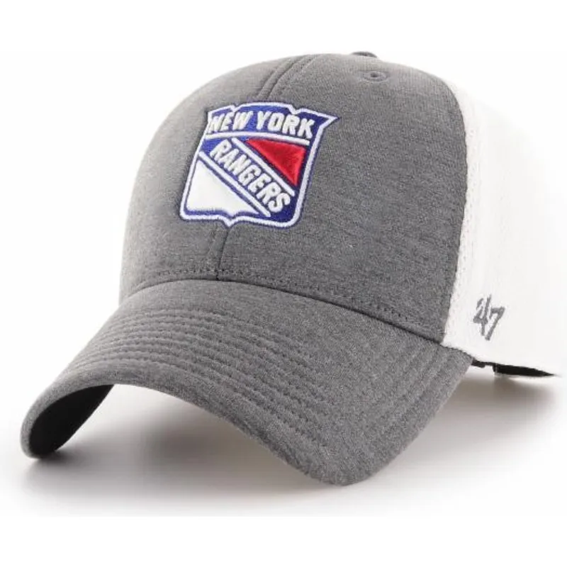 kasketter-buet-gra-justerbar-rem-fra-new-york-rangers-nhl-af-47-brand
