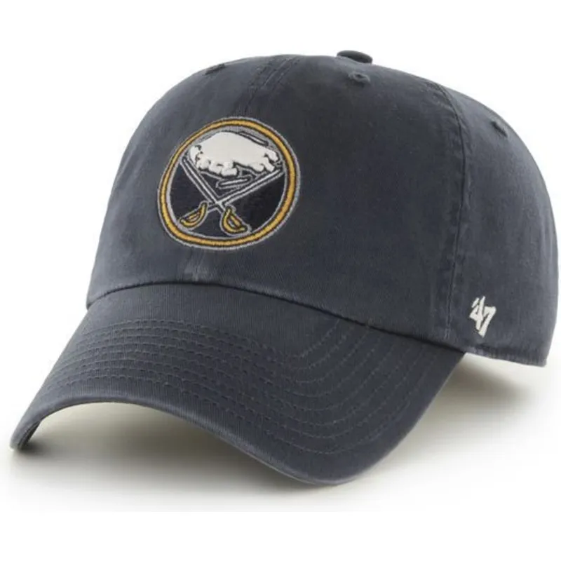kasketter-buet-marinebla-justerbar-rem-fra-buffalo-sabres-nhl-af-47-brand