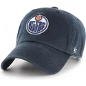 kasketter-buet-marinebla-justerbar-rem-fra-edmonton-oilers-nhl-af-47-brand