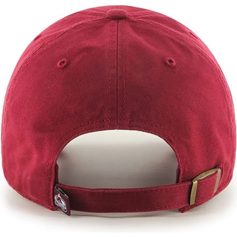 kasketter-buet-rod-justerbar-rem-fra-colorado-avalanche-nhl-af-47-brand