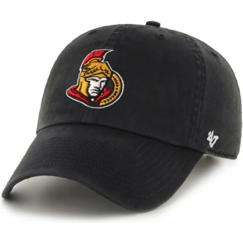 kasketter-buet-sort-justerbar-rem-fra-ottawa-senators-nhl-af-47-brand