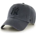 kasketter-buet-sort-justerbar-rem-fra-new-york-yankees-mlb-af-47-brand