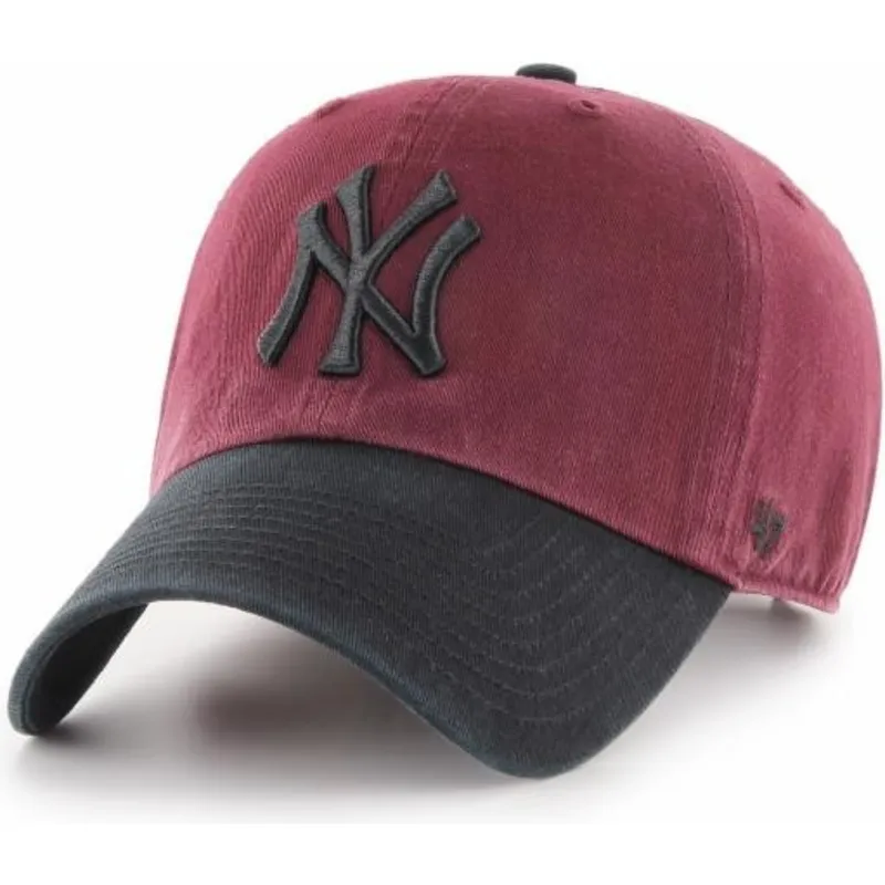 kasketter-buet-rod-justerbar-rem-negro-fra-new-york-yankees-mlb-af-47-brand kasketter-buet-rod-justerbar-rem-negro-fra-new-york-yankees-mlb-af-47-brand