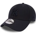new-era-new-york-yankees-mlb-39thirty-club-coop-navybla-justerbar-kasket-med-buet-skygge-og-navyblat-logo
