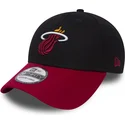 miami-heat-nba-new-era-39thirty-sort-og-rod-buet-justerbar-kasket