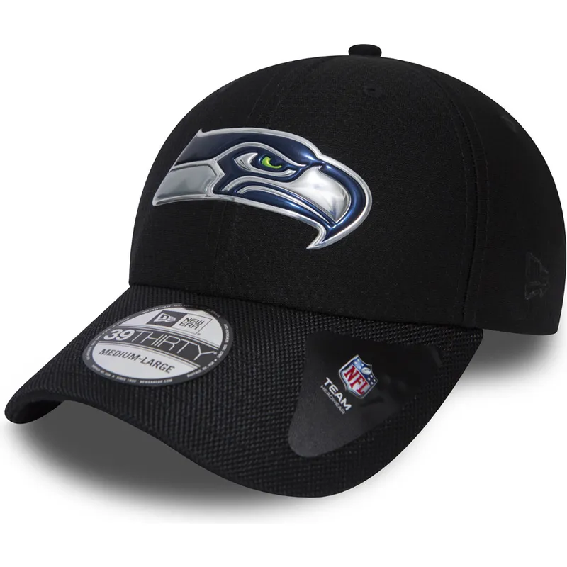 kasketter-buet-sort-tilpasset-39thirty-black-coll-fra-seattle-seahawks-nfl-af-new-era