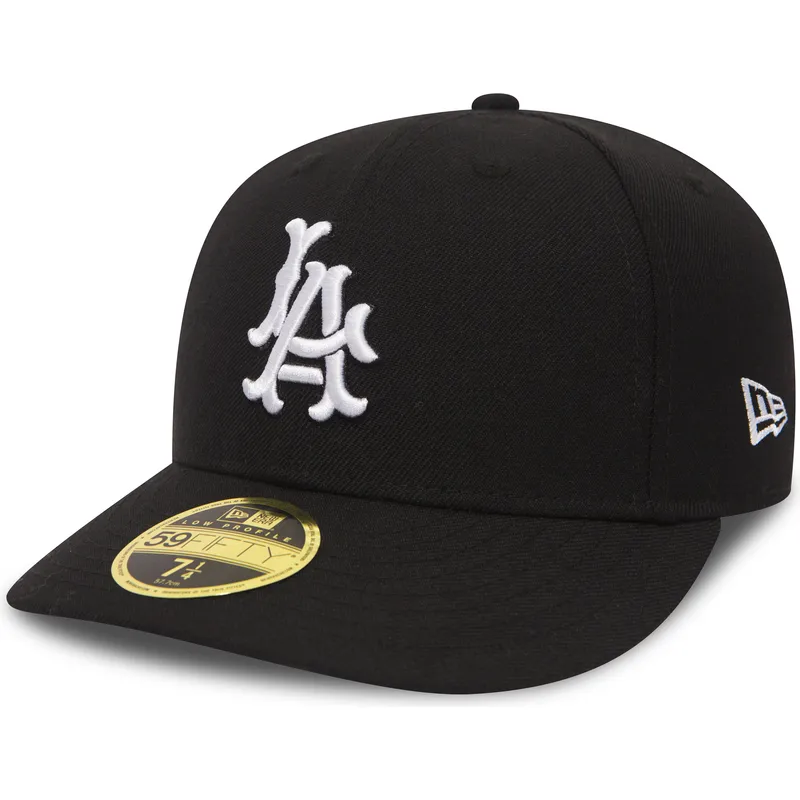 kasketter-buet-sort-tilpasset-59fifty-coop-wool-fra-los-angeles-dodgers-mlb-af-new-era