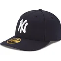 kasketter-buet-marinebla-tilpasset-59fifty-low-profile-authentic-fra-new-york-yankees-mlb-af-new-era