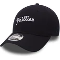 kasketter-buet-marinebla-justerbar-rem-9fifty-low-profile-history-fra-philadelphia-phillies-mlb-af-new-era