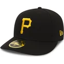 pittsburgh-pirates-mlb-new-era-59fifty-low-profile-poly-sort-buet-tilpasset-kasket