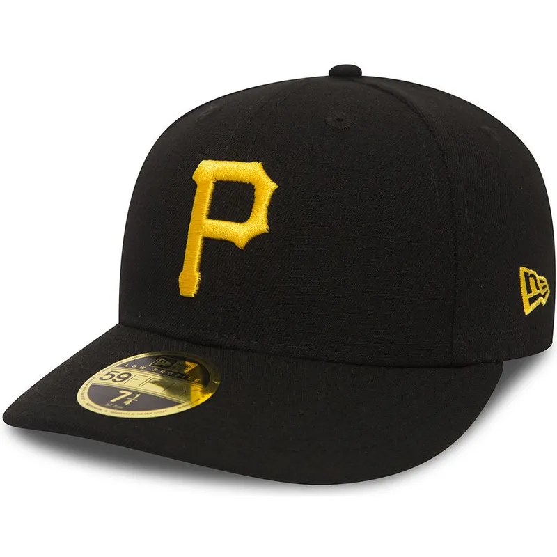kasketter-buet-sort-tilpasset-59fifty-low-profile-poly-fra-pittsburgh-pirates-mlb-af-new-era