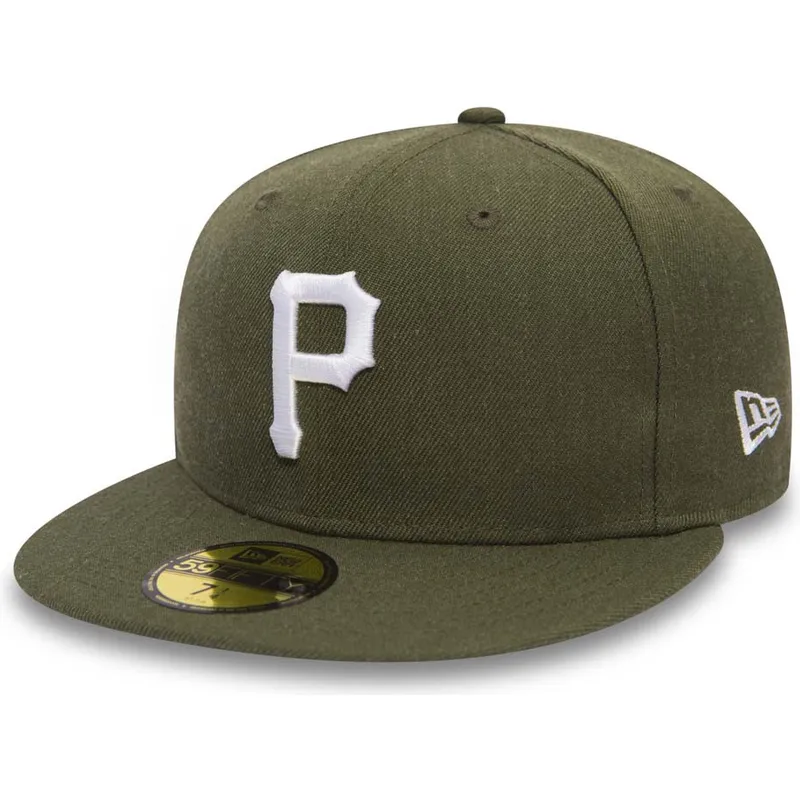 kasketter-flad-gron-tilpasset-59fifty-seasonal-heather-fra-pittsburgh-pirates-mlb-af-new-era