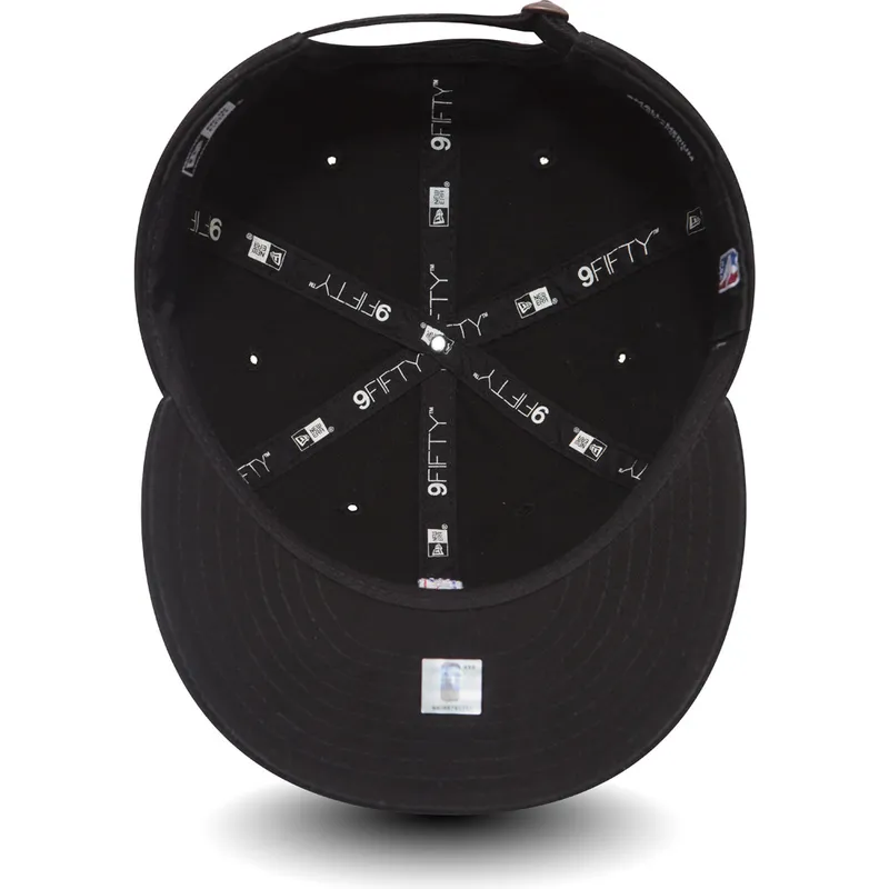 kasketter-buet-sort-justerbar-rem-til-barn-9fifty-fra-nba-af-new-era