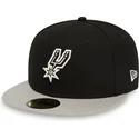 kasketter-flad-sort-tilpasset-59fifty-fra-san-antonio-spurs-nba-af-new-era
