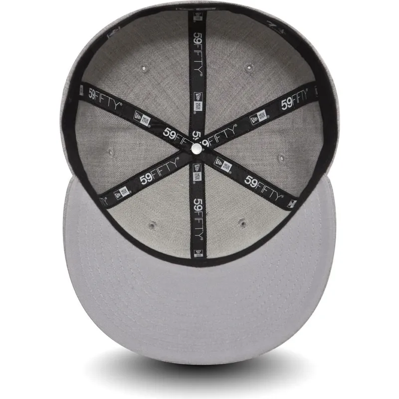 kasketter-flad-gra-tilpasset-59fifty-heather-fra-toronto-raptors-nba-af-new-era
