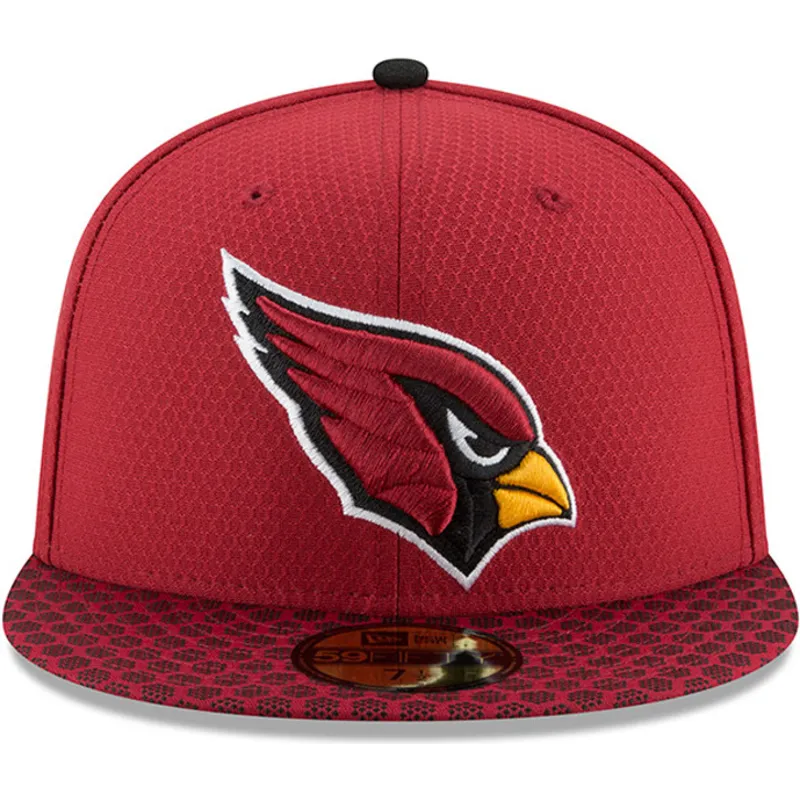 kasketter-flad-rod-tilpasset-59fifty-sideline-fra-arizona-cardinals-nfl-af-new-era