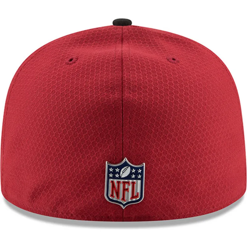 kasketter-flad-rod-tilpasset-59fifty-sideline-fra-arizona-cardinals-nfl-af-new-era