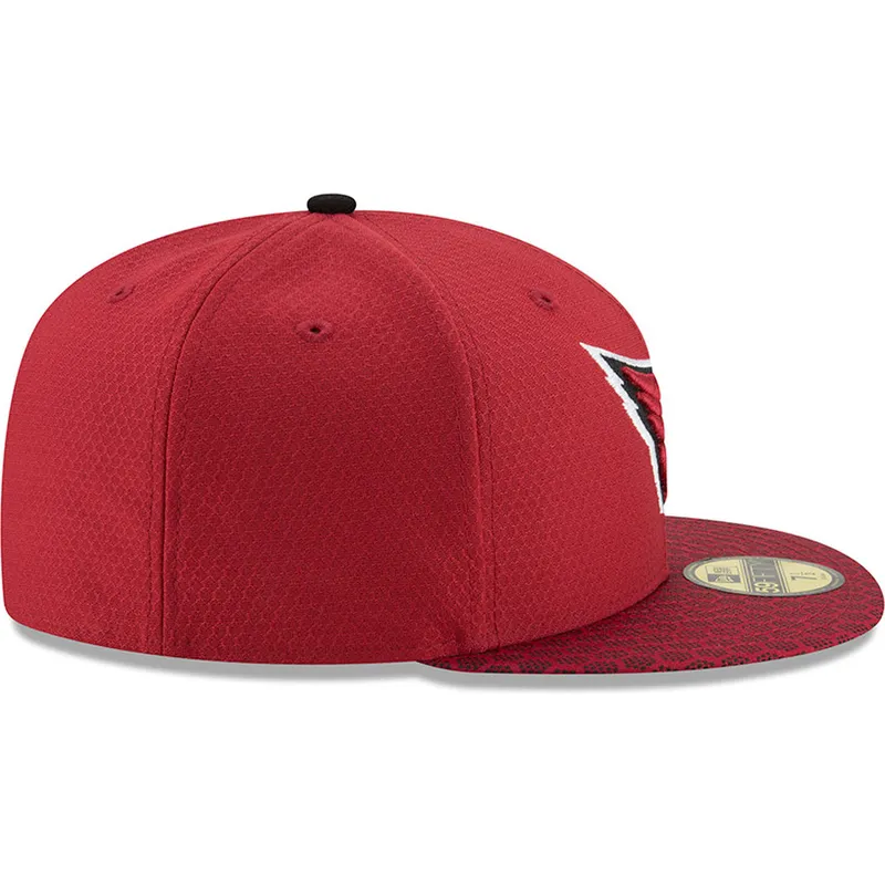 kasketter-flad-rod-tilpasset-59fifty-sideline-fra-arizona-cardinals-nfl-af-new-era