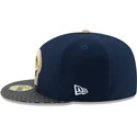 kasketter-flad-bla-tilpasset-59fifty-sideline-fra-los-angeles-rams-nfl-af-new-era