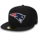 kasketter-flad-sort-tilpasset-59fifty-black-coll-fra-new-england-patriots-nfl-af-new-era