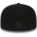 kasketter-flad-sort-tilpasset-59fifty-black-coll-fra-new-england-patriots-nfl-af-new-era
