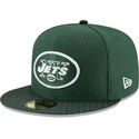 kasketter-flad-gron-tilpasset-59fifty-sideline-fra-new-york-jets-nfl-af-new-era