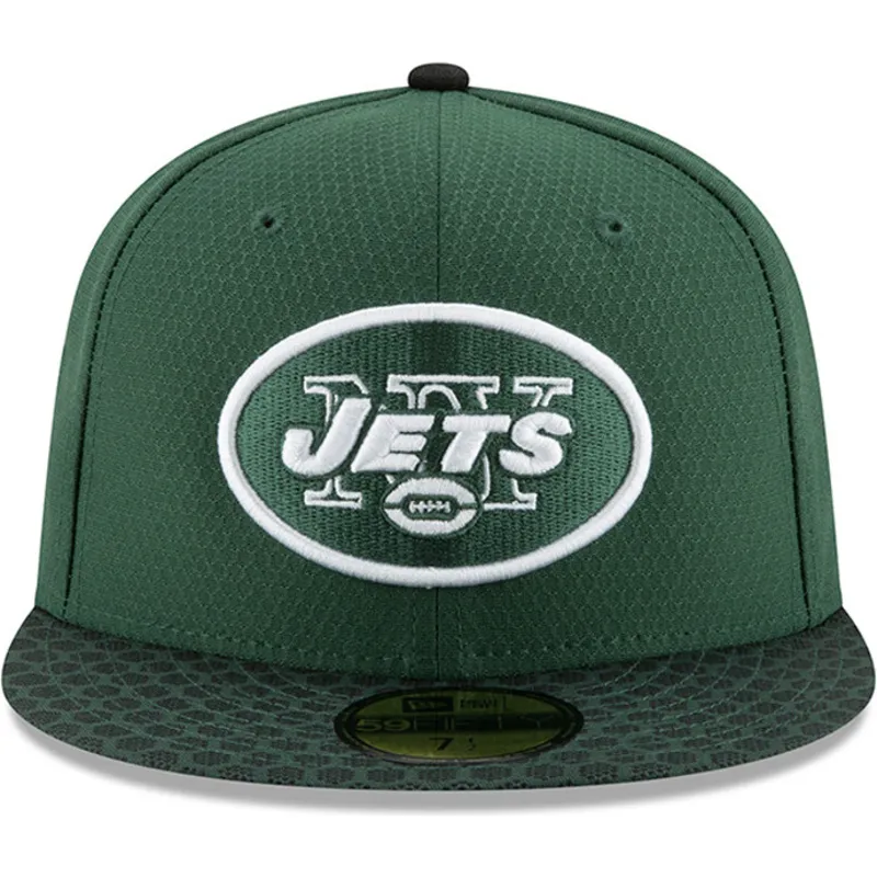 kasketter-flad-gron-tilpasset-59fifty-sideline-fra-new-york-jets-nfl-af-new-era