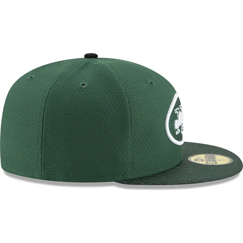 kasketter-flad-gron-tilpasset-59fifty-sideline-fra-new-york-jets-nfl-af-new-era