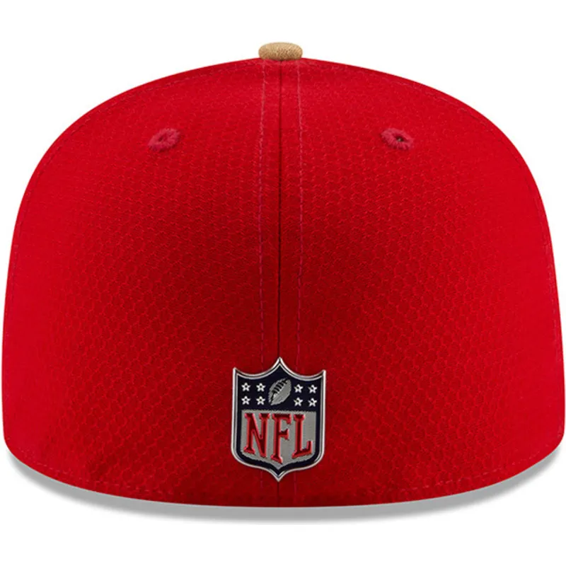 kasketter-flad-rod-tilpasset-59fifty-sideline-fra-san-francisco-49ers-nfl-af-new-era
