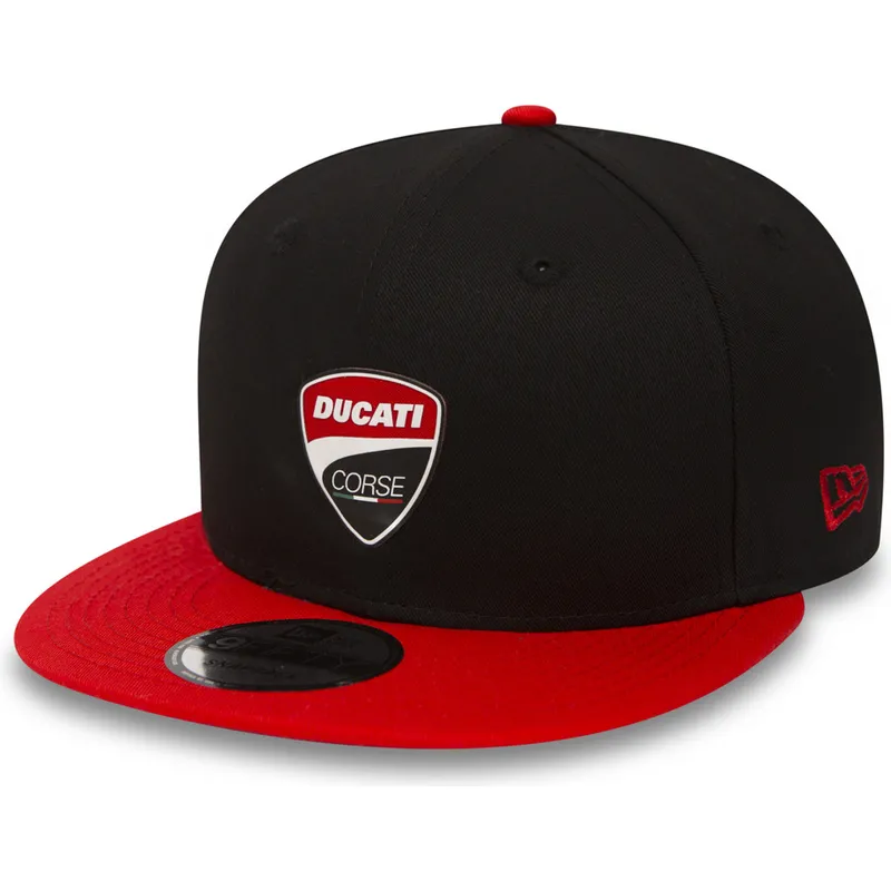 kasketter-flad-sort-snapback-9fifty-snaparch-fra-ducati-motor-motogp-af-new-era