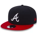 kasketter-flad-sort-snapback-9fifty-fra-atlanta-braves-mlb-af-new-era