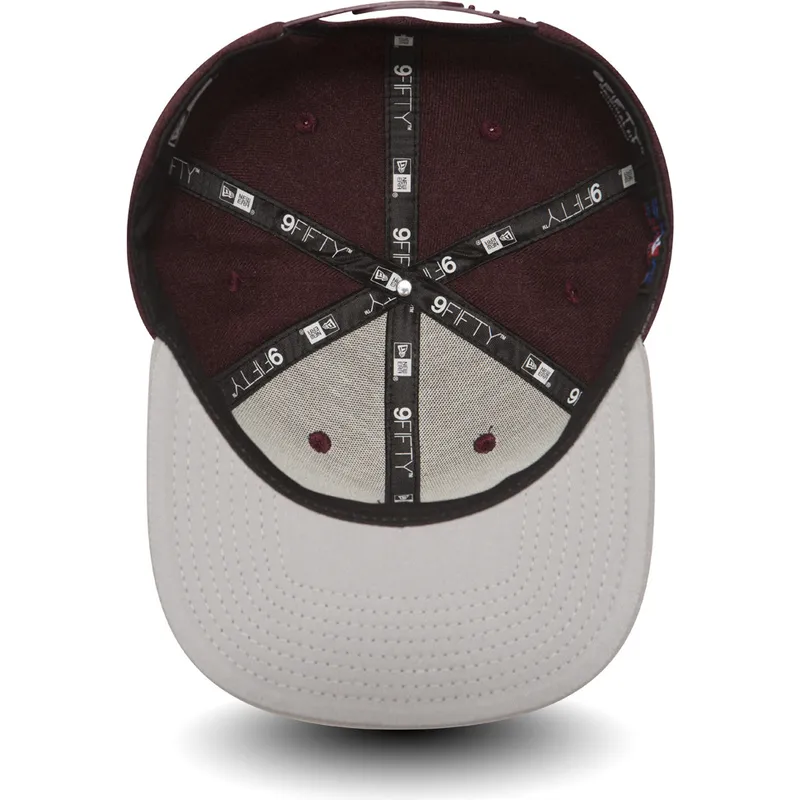 kasketter-flad-rod-snapback-9fifty-seasonal-heather-fra-atlanta-braves-mlb-af-new-era