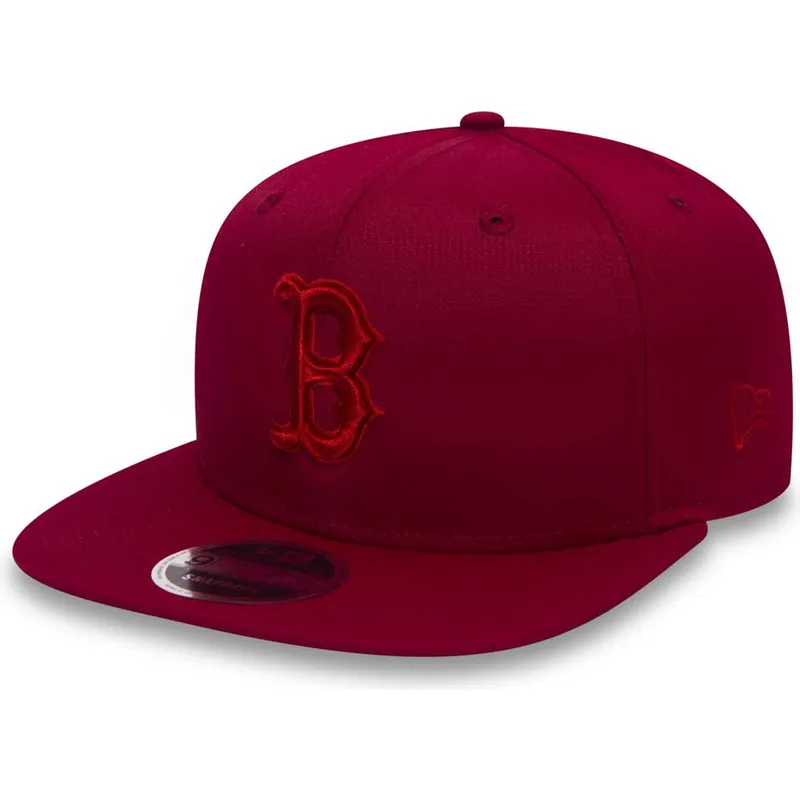 kasketter-flad-rod-snapback-9fifty-nano-ripstop-fra-boston-red-sox-mlb-af-new-era