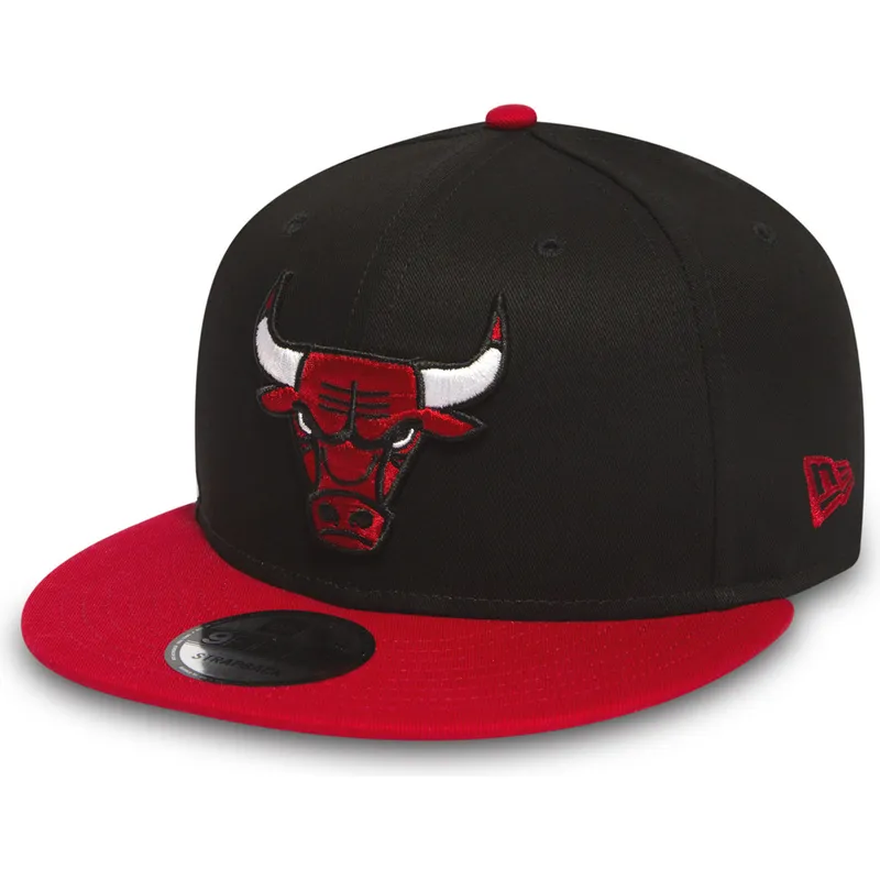 kasketter-flad-sort-snapback-9fifty-fra-chicago-bulls-nba-af-new-era