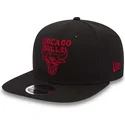 kasketter-flad-sort-snapback-9fifty-chain-stitch-fra-chicago-bulls-nba-af-new-era