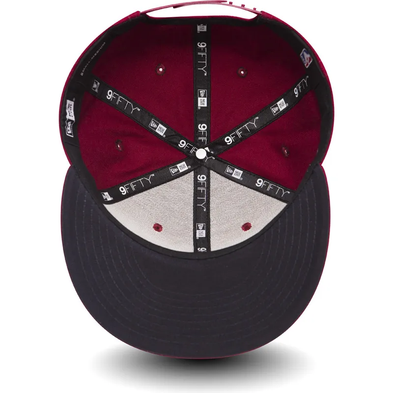 kasketter-flad-rod-snapback-til-barn-9fifty-classic-fra-cleveland-cavaliers-nba-af-new-era