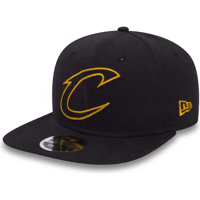 kasketter-flad-marinebla-snapback-9fifty-chain-stitch-fra-cleveland-cavaliers-nba-af-new-era