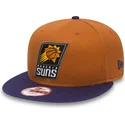 phoenix-suns-nba-new-era-9fifty-orange-og-lilla-snapback-fladskygget-kasket