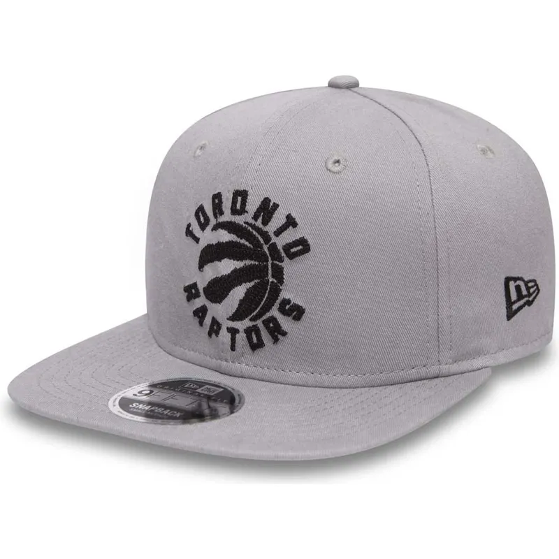 kasketter-flad-gra-snapback-9fifty-chain-stitch-fra-toronto-raptors-nba-af-new-era