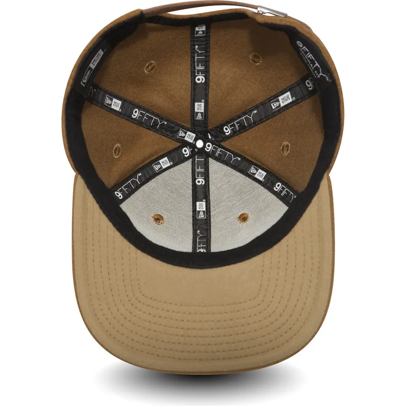 kasketter-flad-brun-justerbar-rem-9fifty-af-new-era