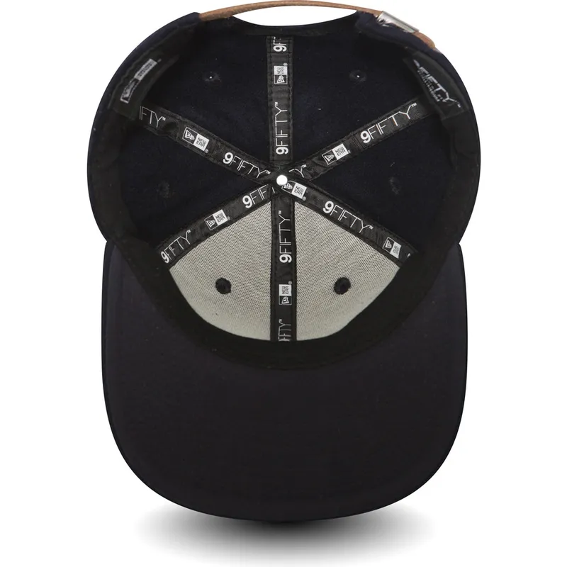 kasketter-flad-marinebla-justerbar-rem-9fifty-af-new-era