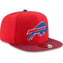 kasketter-flad-rod-snapback-9fifty-sideline-fra-buffalo-bills-nfl-af-new-era