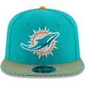 kasketter-flad-bla-snapback-9fifty-sideline-fra-miami-dolphins-nfl-af-new-era