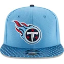 bla-snapback-fladskaerm-9fifty-sideline-tennessee-titans-nfl-kasket-fra-new-era