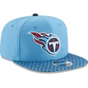 bla-snapback-fladskaerm-9fifty-sideline-tennessee-titans-nfl-kasket-fra-new-era