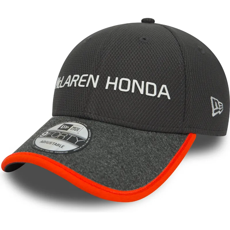 kasketter-buet-gra-justerbar-rem-9forty-fra-mclaren-racing-formula-1-af-new-era