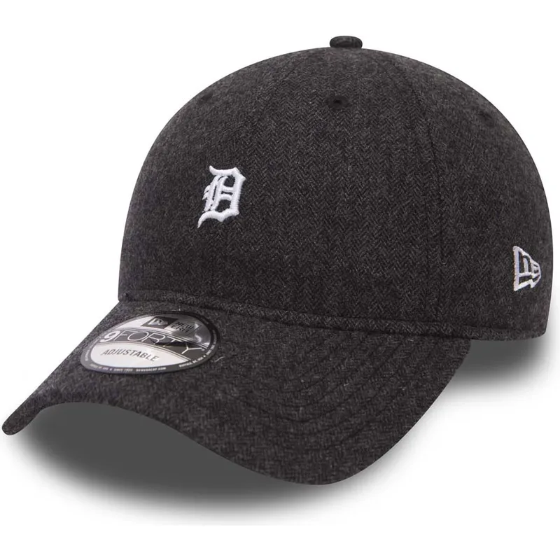 kasketter-buet-sort-justerbar-rem-9forty-herringbone-fra-detroit-tigers-mlb-af-new-era